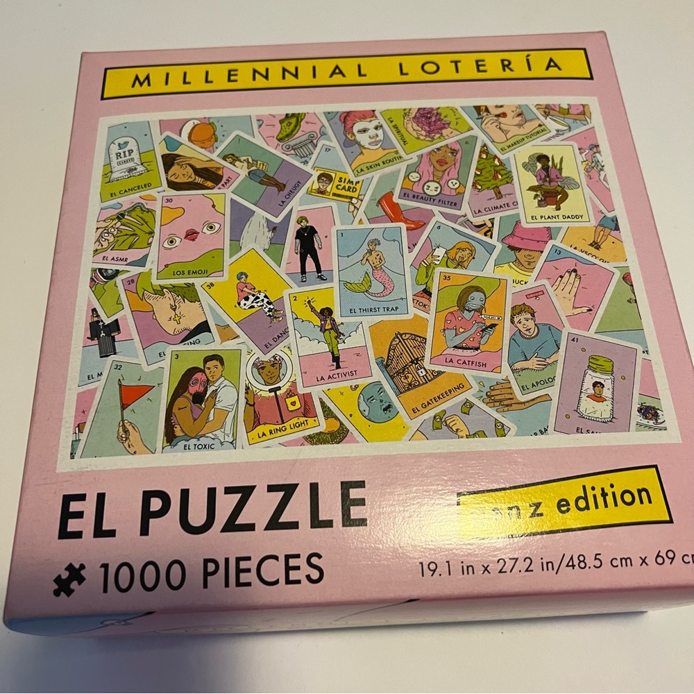 1000 Piece Puzzle by Millennial Loteria genz edition